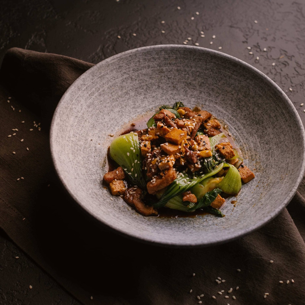 Пак чой со свининой